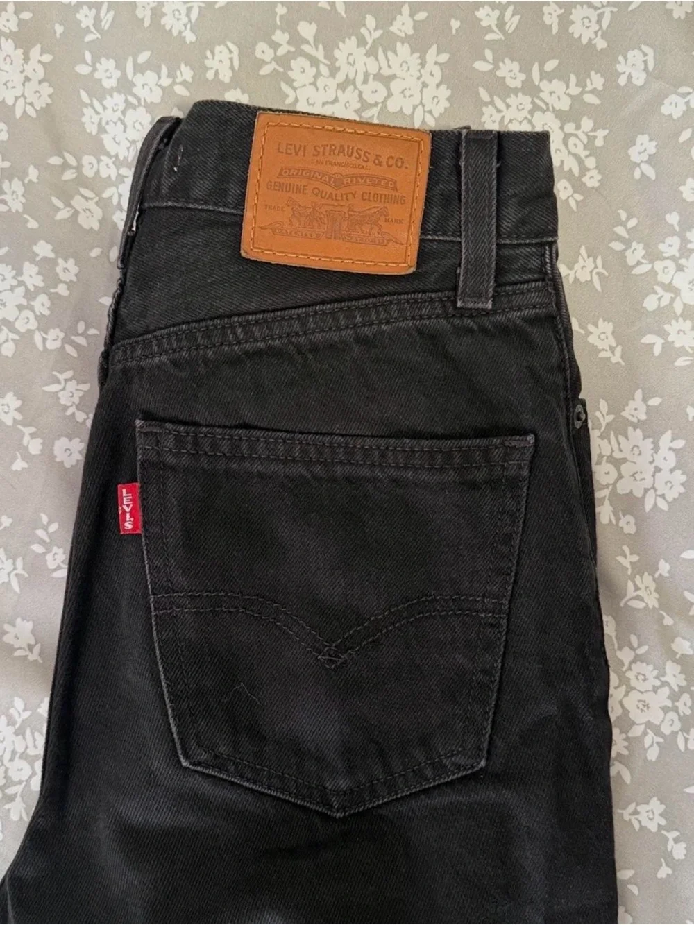 Levi's 70s high slim straight black jeans